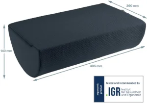 Leitz Ergo Cosy voetensteun, grijs — voet-, arm- en ruggensteunen