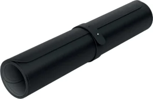 Leitz bureauonderlegger en muismat, lederlook, ft 80 x 40 cm, zwart — detail 2