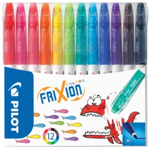 Pilot viltstift Frixion Colors, etui met 12 stuks — speciale stiften