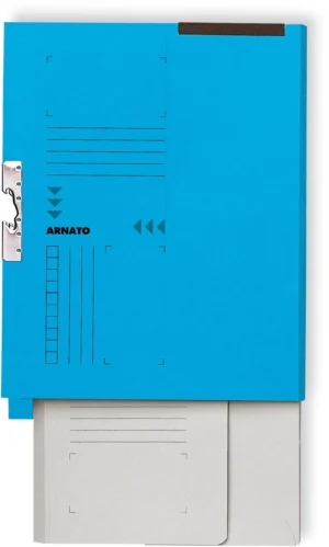 Arnato verzamelmap met 1 soufflet en tabrand, ft A4, blauw, doos van 100 stuks — hangmappen voor kasten