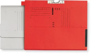 Arnato verzamelmap met 1 soufflet en tabrand, ft A4, rood, doos van 100 stuks — hangmappen voor kasten