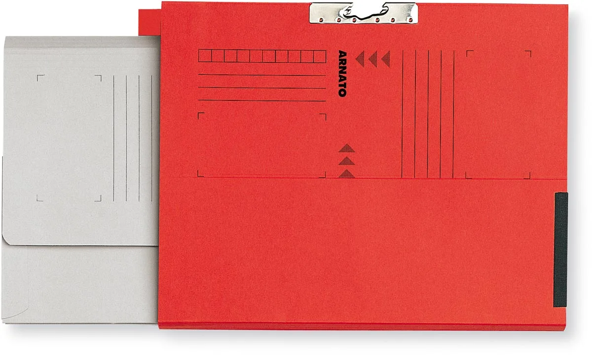 Arnato verzamelmap met 1 soufflet en tabrand, ft A4, rood, doos van 100 stuks — hangmappen voor kasten