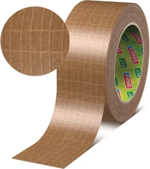 Tesapack ultra strong ecologo, 50 mm x 25 m, papier, bruin — detail 2