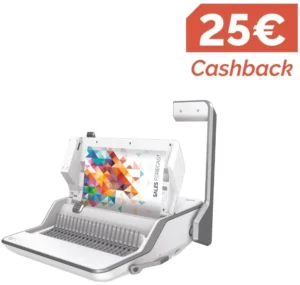 Fellowes Lyra 3-in-1 inbindstation: inbinden, nieten en perforeren in 1 machine — inbindmachines voor plastic bindruggen