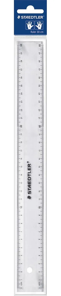 Staedtler meetlat transparant 30 cm — latten uit kunststof