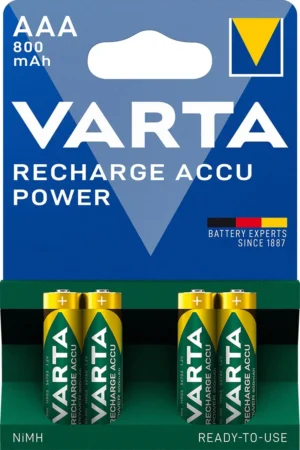 Varta oplaadbare batterij Accu Power AAA, blister van 4 stuks — oplaadbare batterijen