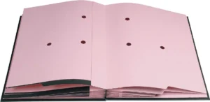 Exacompta handtekenmap voor ft 24 x 35 cm, uit karton overdekt met pvc, 20 indelingen, zwart — detail 2