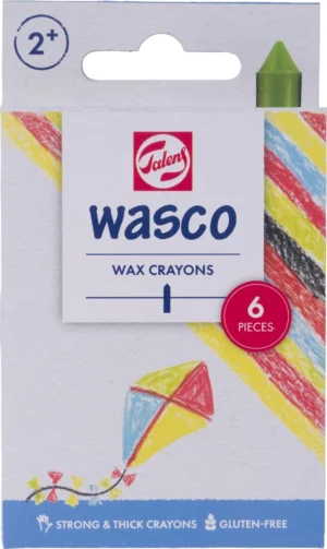 Talens waskrijt Wasco, doos met 6 stuks