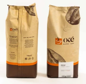 Zak OKE Koffie Deca gemalen decafƩinekoffie van 1 kg