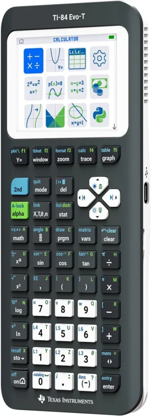 Texas grafische rekenmachine TI-84 Evo-T, zwart — detail 2