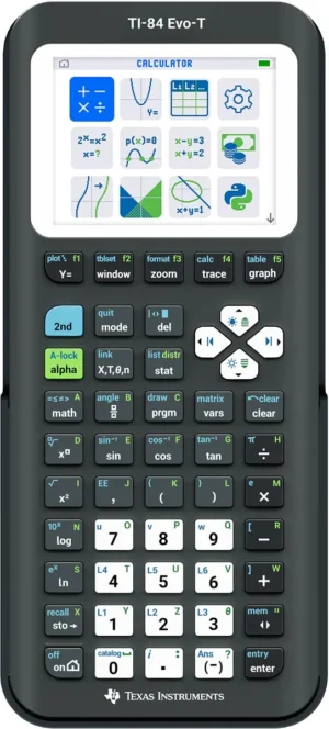 Texas grafische rekenmachine TI-84 Evo-T, zwart — grafische rekenmachines