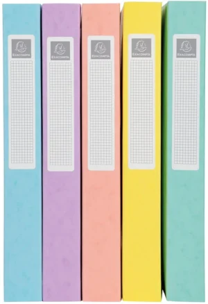 Exacompta Aquarel elastobox uit glanskarton, ft A4+, rug van 4 cm, met 3 kleppen, geassorteerde kleuren — detail 2