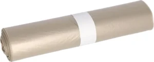 Deiss vuilniszak 240 l, ft 80 + 40 x 140 cm, transparant, HDPE, rol van 10 stuks — toebehoren voor vuilnisbakken