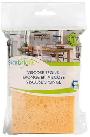 Starbright spons, ft 14 x 9 x 3 cm — schoonmaakbenodigdheden