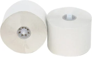 Toiletpapier met dop, 2-laags, 100 m, pak van 36 rollen — toiletpapier en dispensers