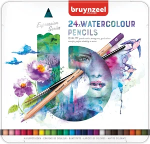 Bruynzeel aquarel potloden Expression, doos van 24 stuks — kleurpotlood