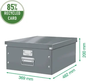 Leitz WOW opbergdoos Click & Store, ft A3, zwart — detail 2