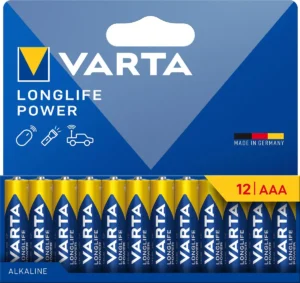 Varta batterij Longlife Power AAA, blister van 12 stuks — niet-oplaadbare batterijen