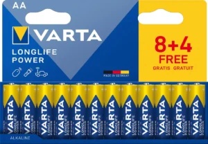 Varta batterij Longlife Power AA, blister van 8 + 4 — niet-oplaadbare batterijen