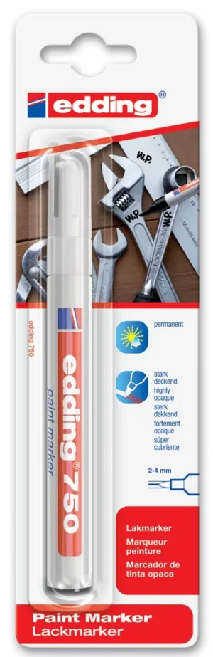 Edding Paint Marker e-750 wit, op blister — paint markers