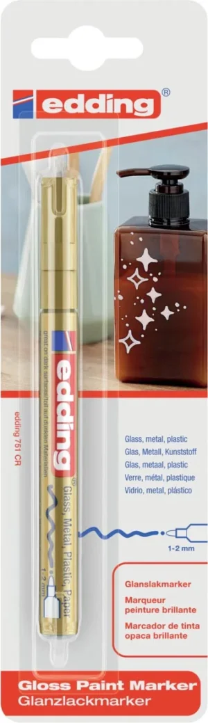Edding paintmarker e-751 Professional goud, op blister — paint markers