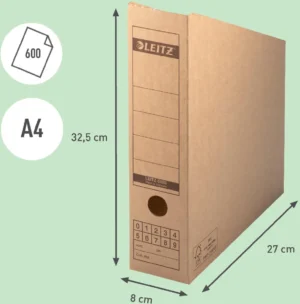 Leitz Premium tijdschrifthouder - bruin, golfkarton ā productfoto 2