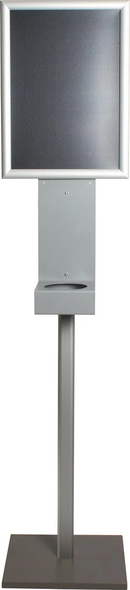 Desinfectiezuil met clicklijst, hoogte: 1,50 meter, ft clicklijst: A3