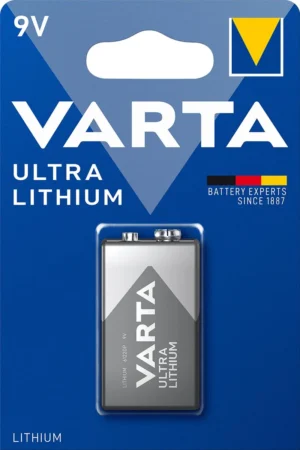 Varta Ultra Lithium 9V batterij HR9V in blisterverpakking van 1 stuk