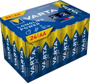 Blister met 24 Varta Longlife Power AA alkalinebatterijen van 1,5 volt