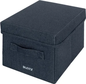 Leitz stoffen opbergdoos, small, grijs, set van 2 stuks