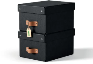Leitz Puro opbergdoos, small, A5, 7 liter, zwart, pak van 2 stuks