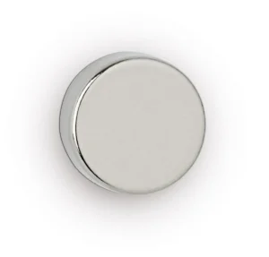 MAUL neodymium schijfmagneet, ft 12 x 3 mm, trekkracht 2,5 kg, zilver, blister van 10 stuks