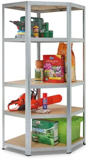 Avasco rek Strong Corner, ft 176 x 75 x 40 x 50 cm, 5 legborden, gegalvaniseerd — detail 2