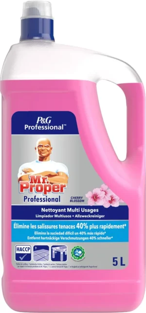 Mr. Proper allesreiniger, kersen, fles van 5 liter — reinigingsproduct