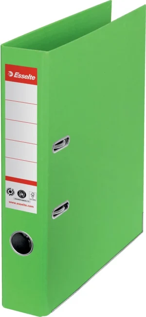 Esselte No.1 ordner, A4, rug 5 cm, groen — ordners uit kunststof