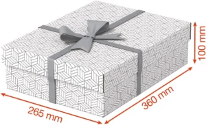 Esselte Home opberg- en geschenkdoos, ft 26,5 x 36 x 10 cm, wit, pak van 3 stuks — detail 2