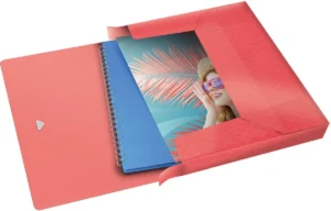 Esselte Colour'Breeze elastobox, ft A4, 2,5 cm, koraal — detail 2