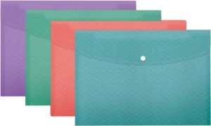 Esselte Colour'Breeze projectomslag A4, PP, assorti, pak van 4 — documentenmappen uit kunststof