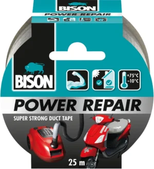 Bison plakband Power Repair, ft 48 mm x 25 m, grijs — plakband voor specifiek gebruik