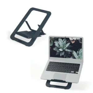 Leitz Ergo aluminium verstelbare laptopstandaard, grijs — detail 2