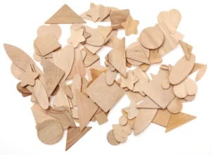 Bouhon mengeling stuk hout, set van 100 stuks — knutsel- en decoratiemateriaal