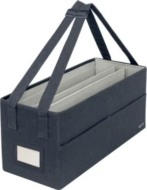 Leitz draagbare bureau organizer Hot Desking, met draagriemen, grijs — bureaustandaard