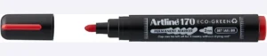 Artline permanent marker Drysafe 170 Eco-Green, 2 mm, ronde punt, rood — permanent markers