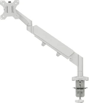 Leitz Ergo ruimtebesparende monitorarm, enkel, lichtgrijs — monitor- en telefoonarmen