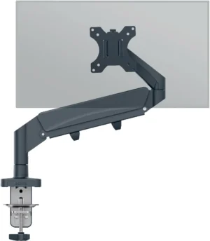 Leitz Ergo ruimtebesparende monitorarm, enkel, grijs — detail 2