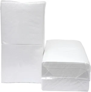 Servetten, ft 33 x 33 cm, 1-laags, wit, pak van 9 x 500 stuks — cateringtoebehoren