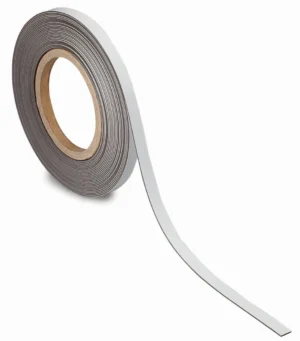 MAUL magnetisch etiketband beschrijf- en wisbaar, 10mtx10mm, wit — magneetband