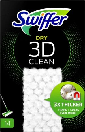 Swiffer Dry 3D Clean navulling, pak van 14 stuks — schoonmaakbenodigdheden