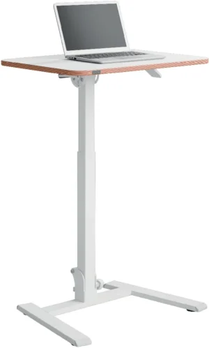 Leitz Ergo inklapbaar Zit/Sta bureau, ft blad 65 x 46 cm, manueel, op voet — bureauset