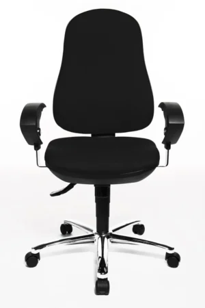 Topstar bureaustoel Support SY, zwart, basis uit chroom — detail 2